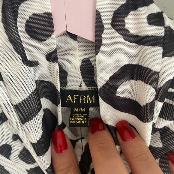 Anthropologie Black and White Animal Print Dress - Picture 5 of 9